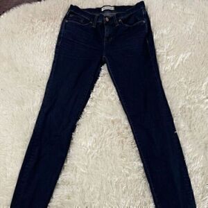 Madewell size 25 dark blue skinny jeans